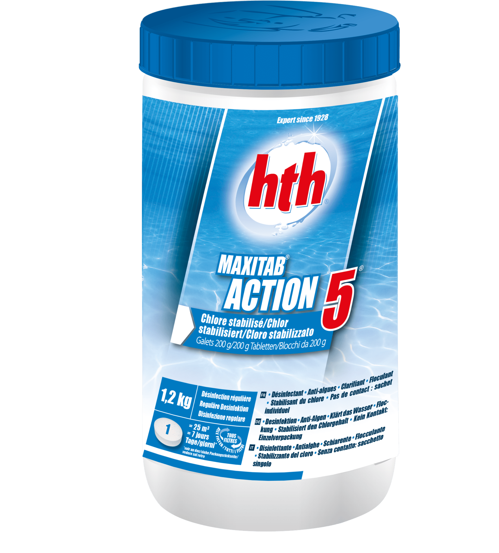 hth MAXITAB 200g Action 5, Dose à 1,2 kg
