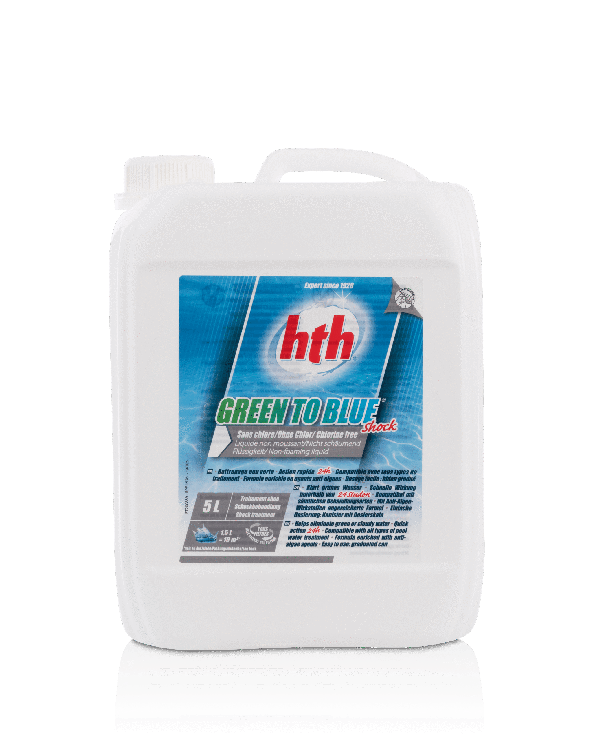 hth GREEN TO BLUE (Shock), 5 Liter