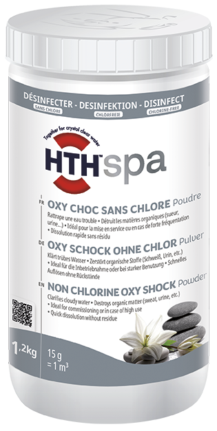 hth Spa SHOCKSAUERSTOFFPULVER, Dose à 1,2 kg