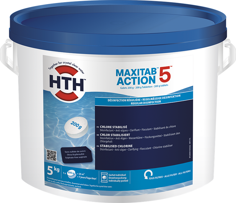 hth MAXITAB Action 5 200g, Eimer à 5kg