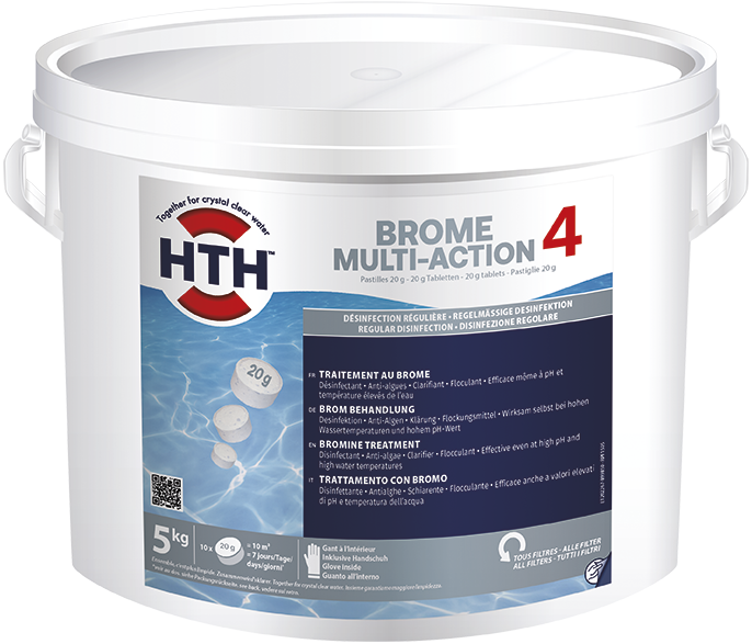 hth BROME ACTION 4 MULTIFONCTION Tabletten à 20 g, Gebinde à 5 kg