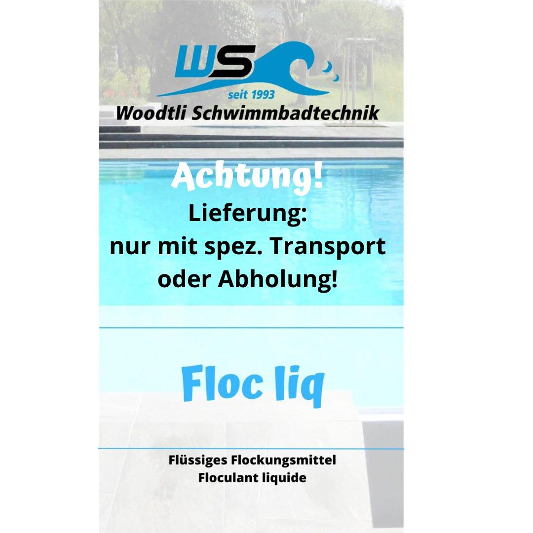 Woodtli Floc liq, flüssiges Flockungsmittel, Kanister à 20 kg