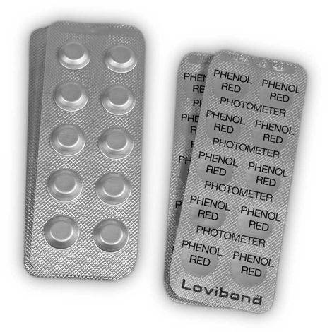 Ersatztabletten (Reagenzien) für Photometer Phenolrot pH-Wert, à 10 Stk.