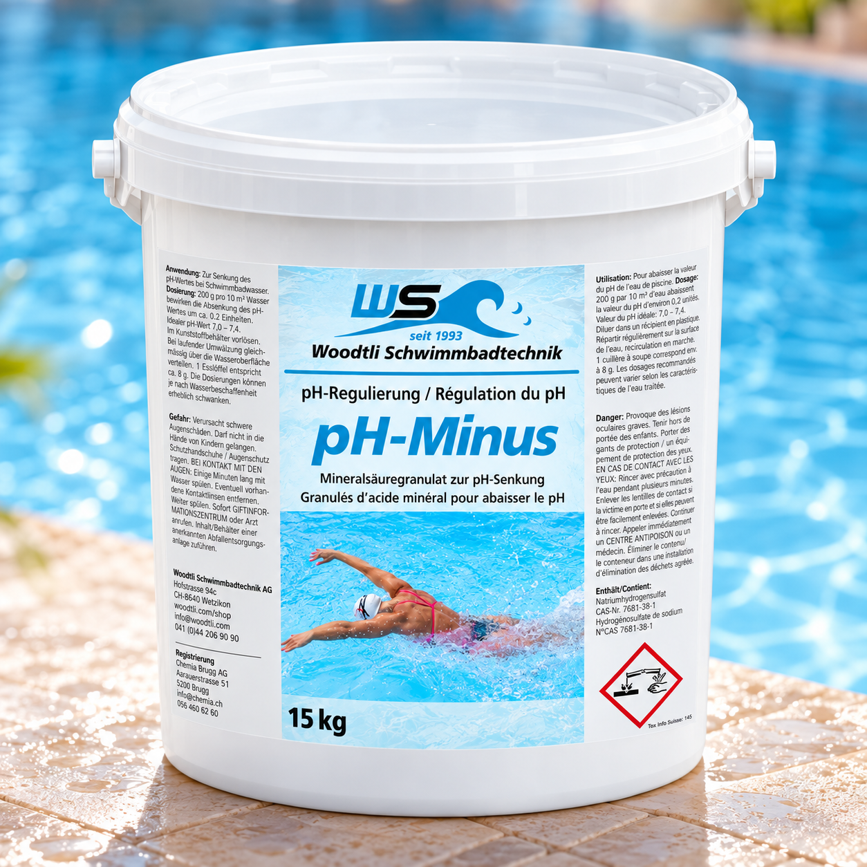 Woodtli pH MINUS (MikroGranulat), Gebinde à 15,0 kg
