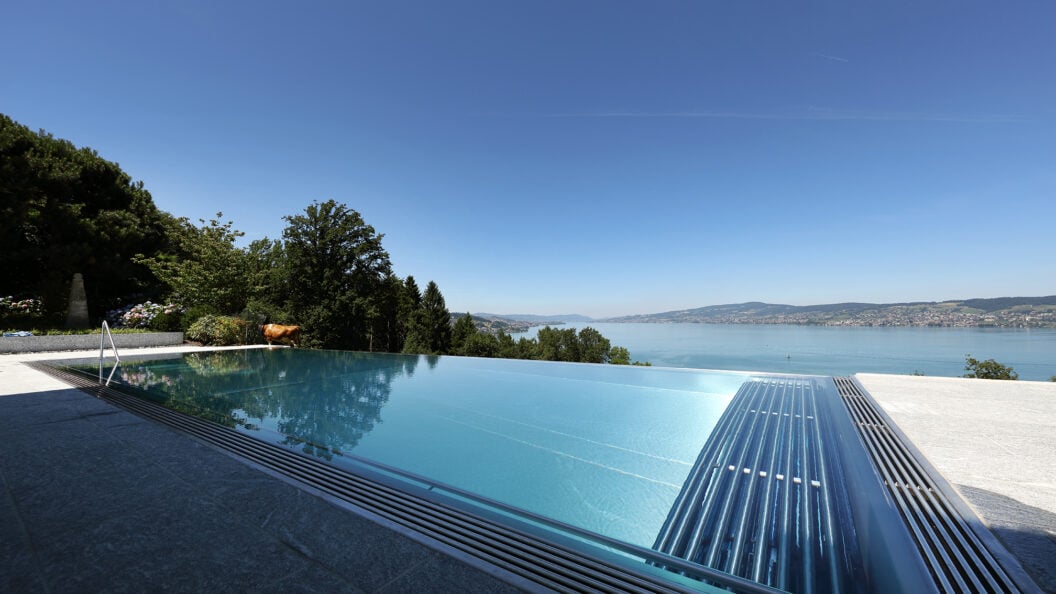 Infinity-Edelstahl-Schwimmbecken, Wilen bei Wollerau