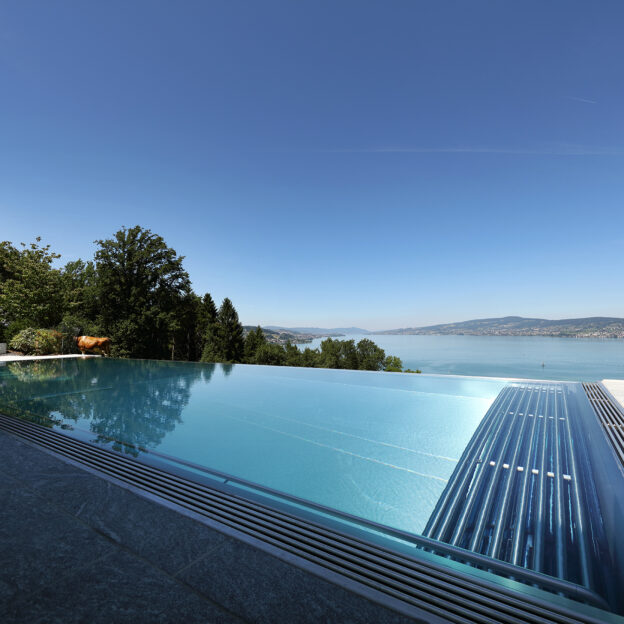 Infinity-Edelstahl-Schwimmbecken, Wilen bei Wollerau
