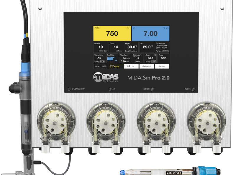 MIDAS Mida.Sin Pro 2.0 Mess- und Regelanlage mit vier Dosierpumpen